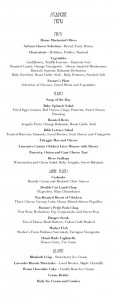 Sycamore Menu Sycamore Menu